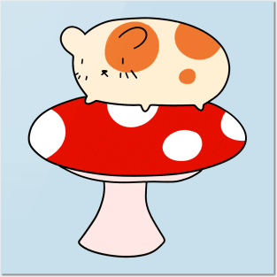 Mushroom Hamster Posters and Art